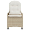 Reclinerstol Beige 56 x 66 x 95cm polyrotting