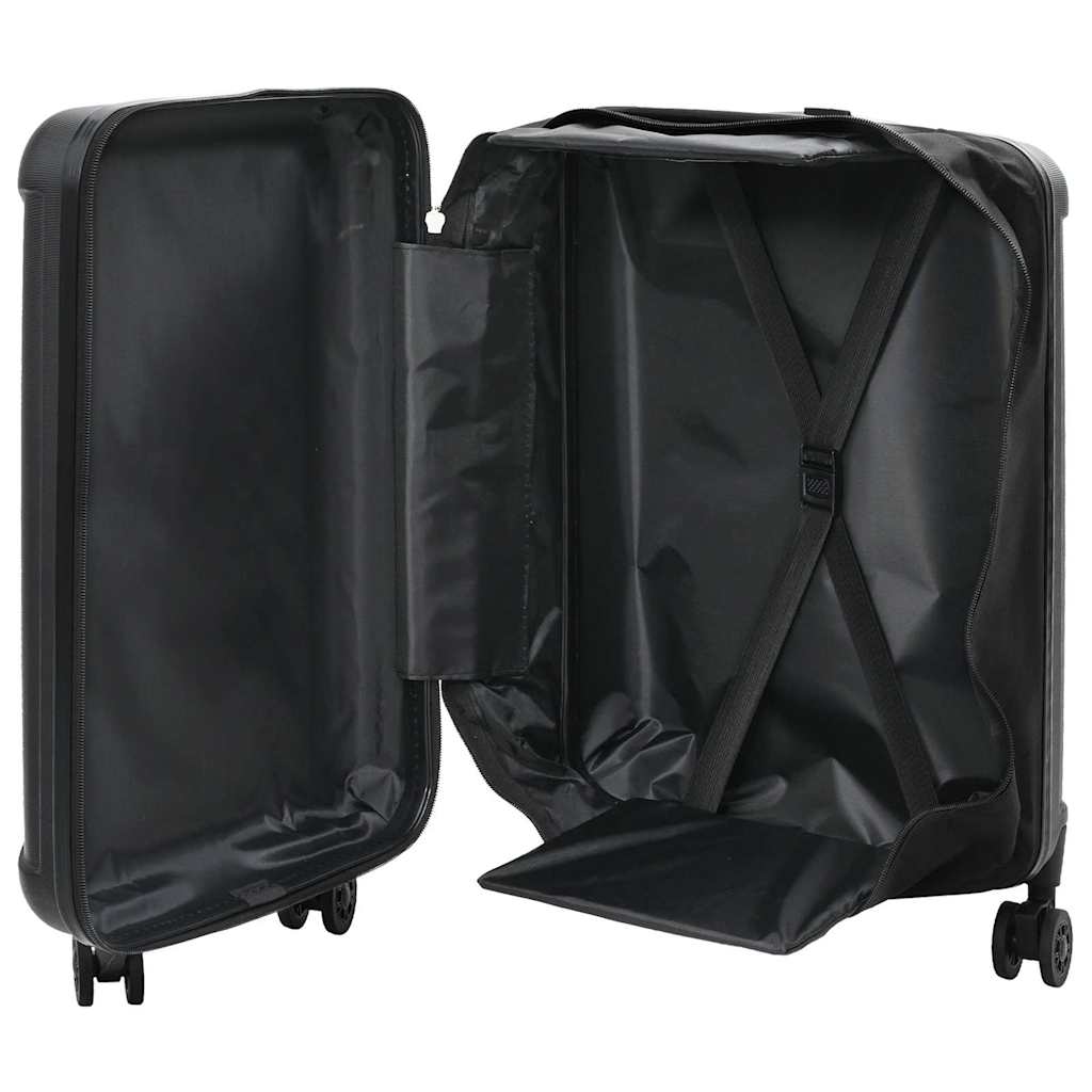 Koffert med lås Svart 43 x 27 x 66 cm ABS-plast