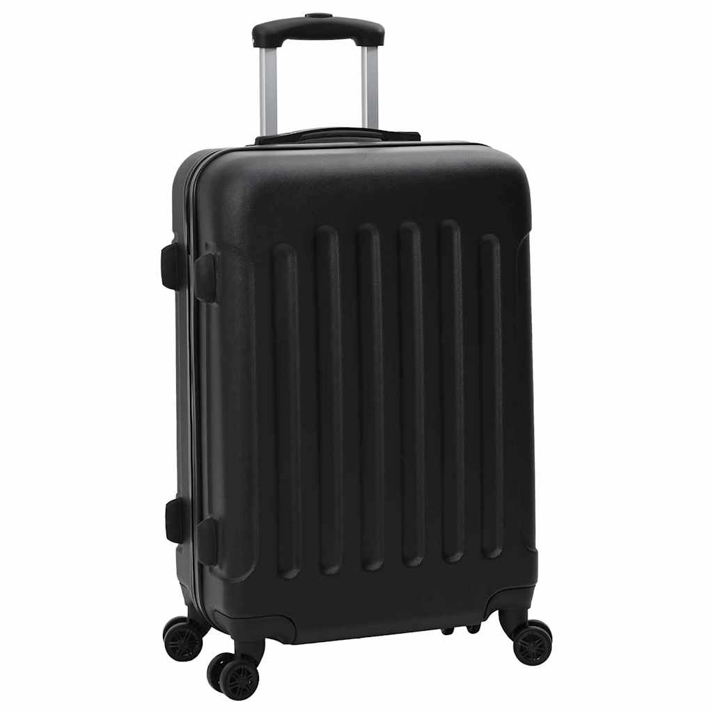 Koffert med lås 3 pcs Svart 50 x 31 x 78 cm ABS-plast