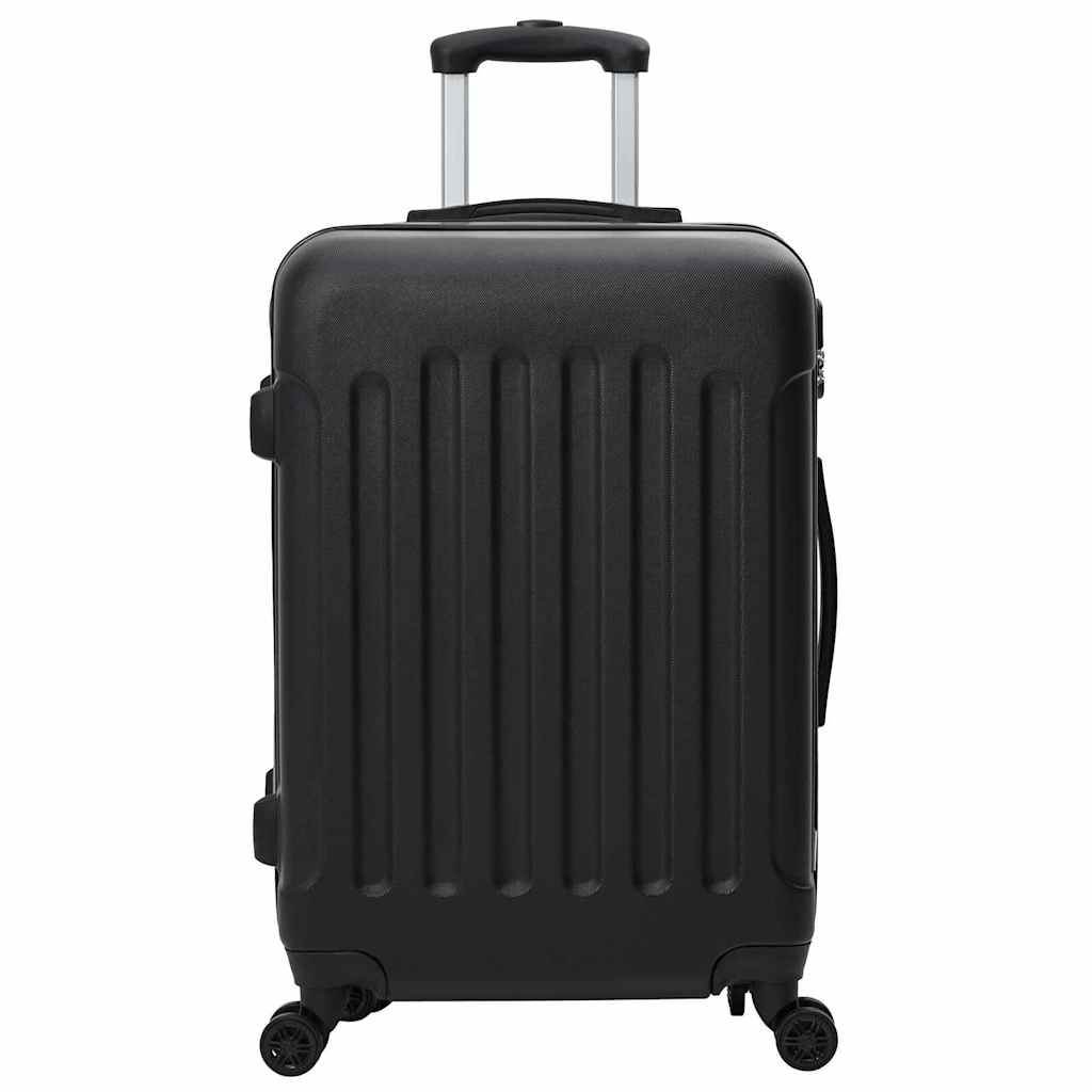 Koffert med lås 3 pcs Svart 50 x 31 x 78 cm ABS-plast