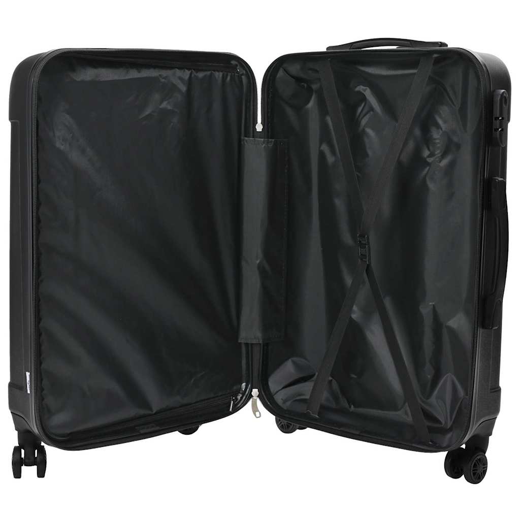 Koffert med lås 3 pcs Svart 50 x 31 x 78 cm ABS-plast