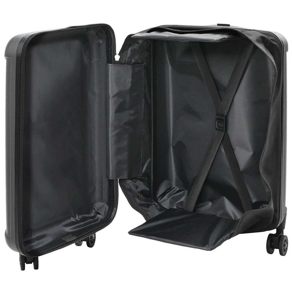Koffert med lås Mørke grå 34 x 23 x 55.5 cm ABS-plast