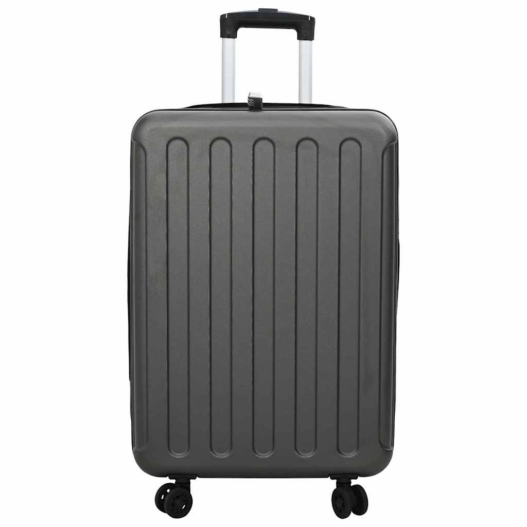 Koffert med lås Mørke grå 43 x 27 x 66 cm ABS-plast