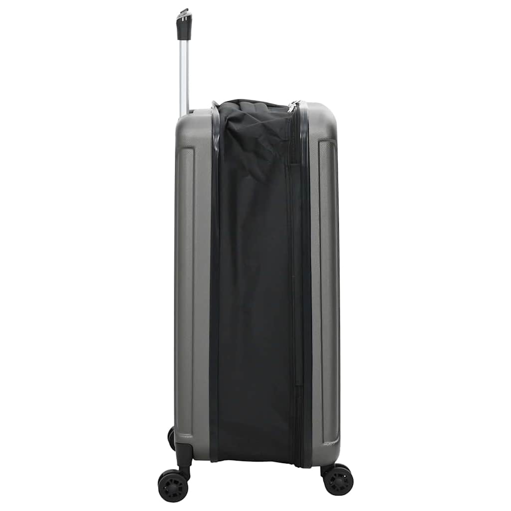Koffert med lås Mørke grå 43 x 27 x 66 cm ABS-plast