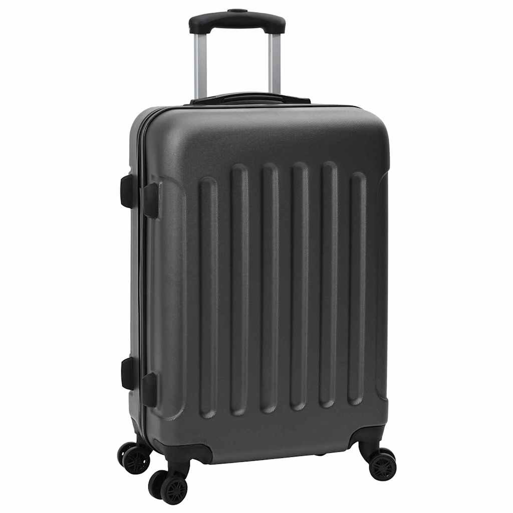 Koffert med lås 3 pcs Mørkegrå 50 x 31 x 78 cm ABS-plast