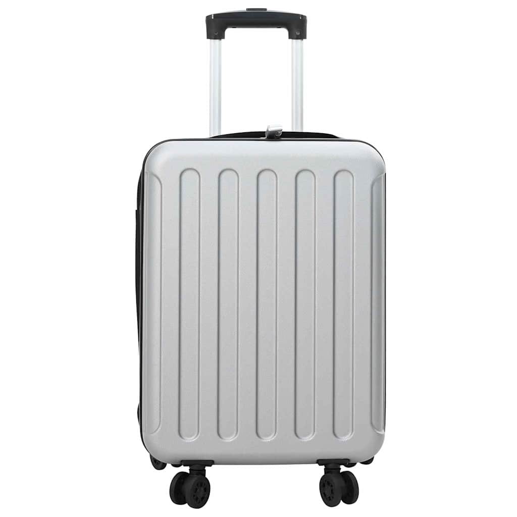 Koffert med lås sølv 34 x 23 x 55.5 cm ABS-plast