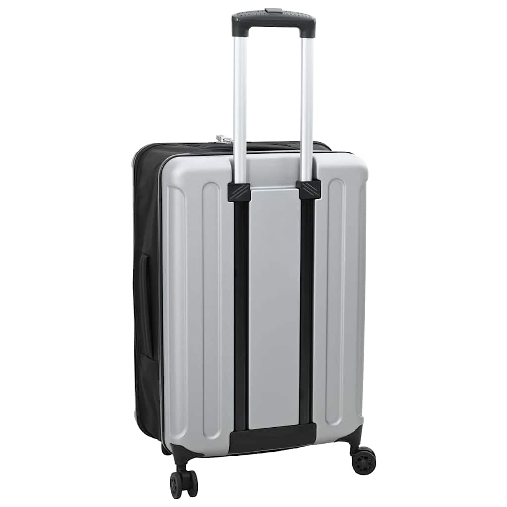 Koffert med lås sølv 43 x 27 x 66 cm ABS-plast