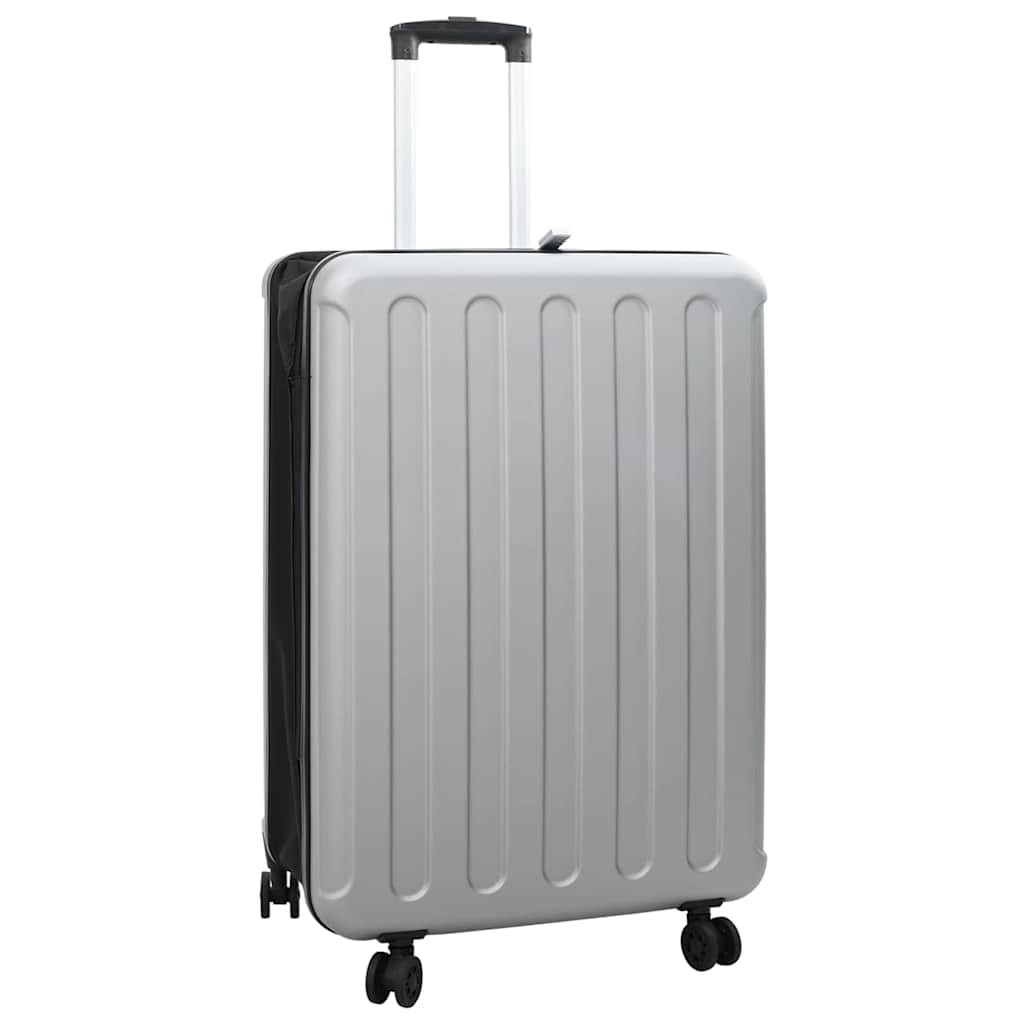 Koffert med lås sølv 50 x 30 x 76 cm ABS-plast