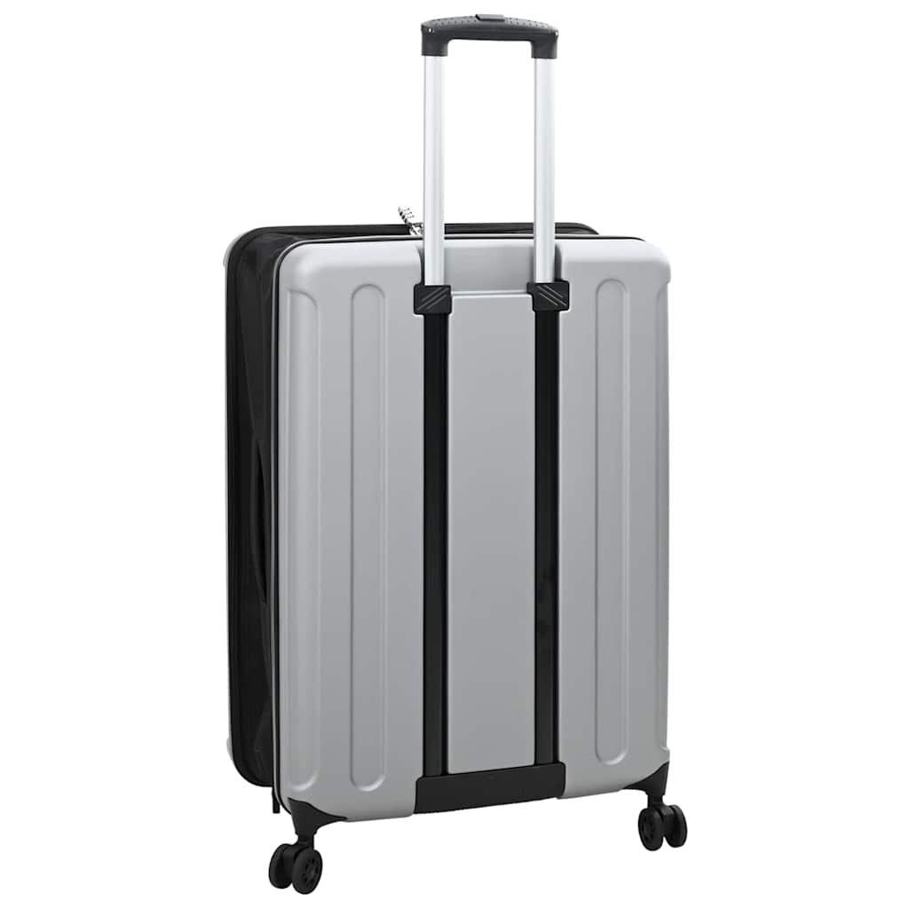 Koffert med lås sølv 50 x 30 x 76 cm ABS-plast