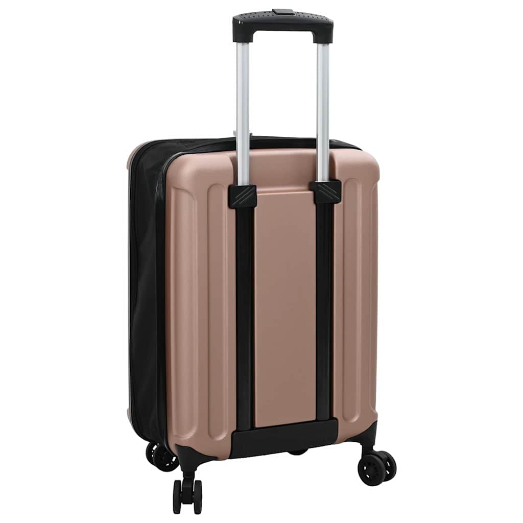 Koffert med lås rosegull 34 x 23 x 55.5 cm ABS-plast