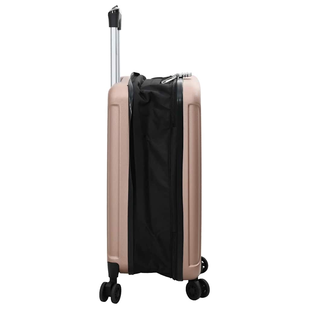 Koffert med lås rosegull 34 x 23 x 55.5 cm ABS-plast