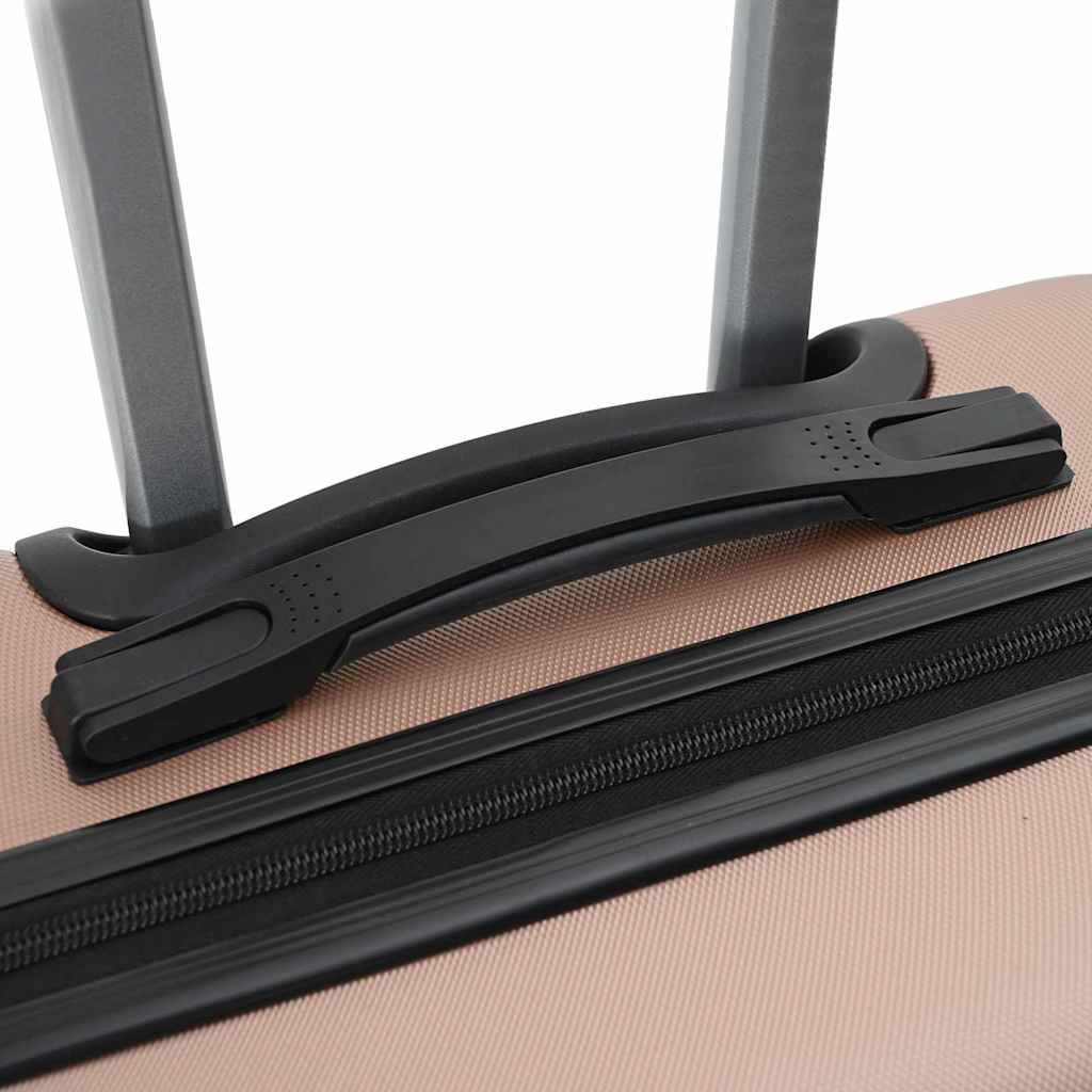 Koffert med lås 3 pcs Rosegull 50 x 31 x 78 cm ABS-plast