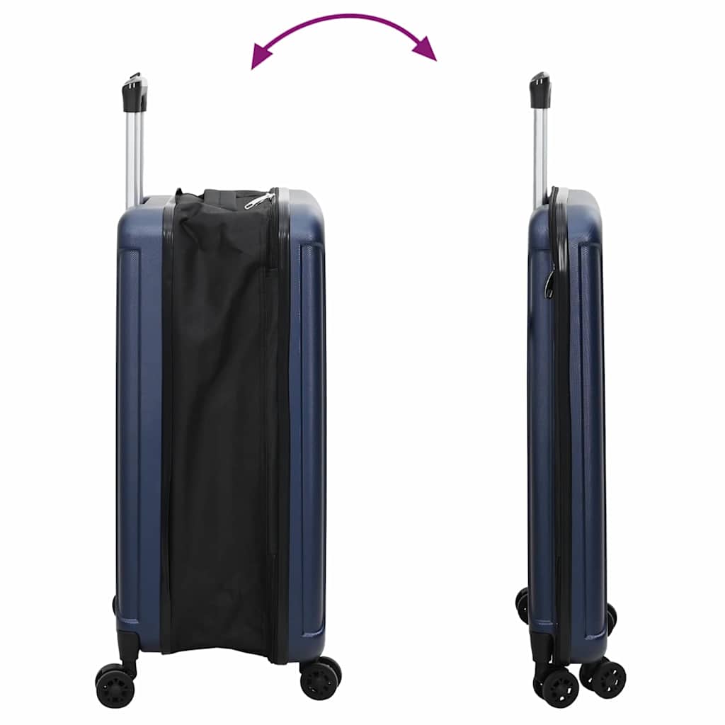 Koffert med lås Mørkblå 34 x 23 x 55.5 cm ABS-plast