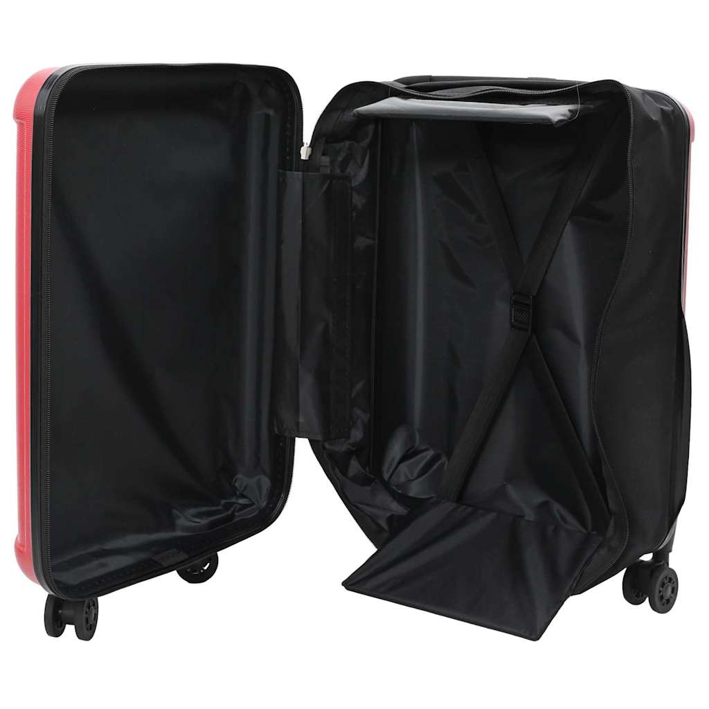 Koffert med lås Rød 43 x 27 x 66 cm ABS-plast