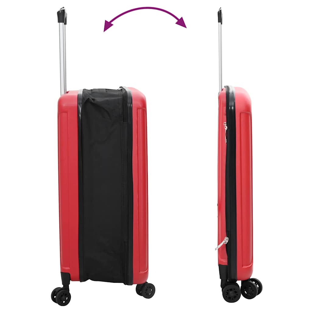 Koffert med lås Rød 43 x 27 x 66 cm ABS-plast