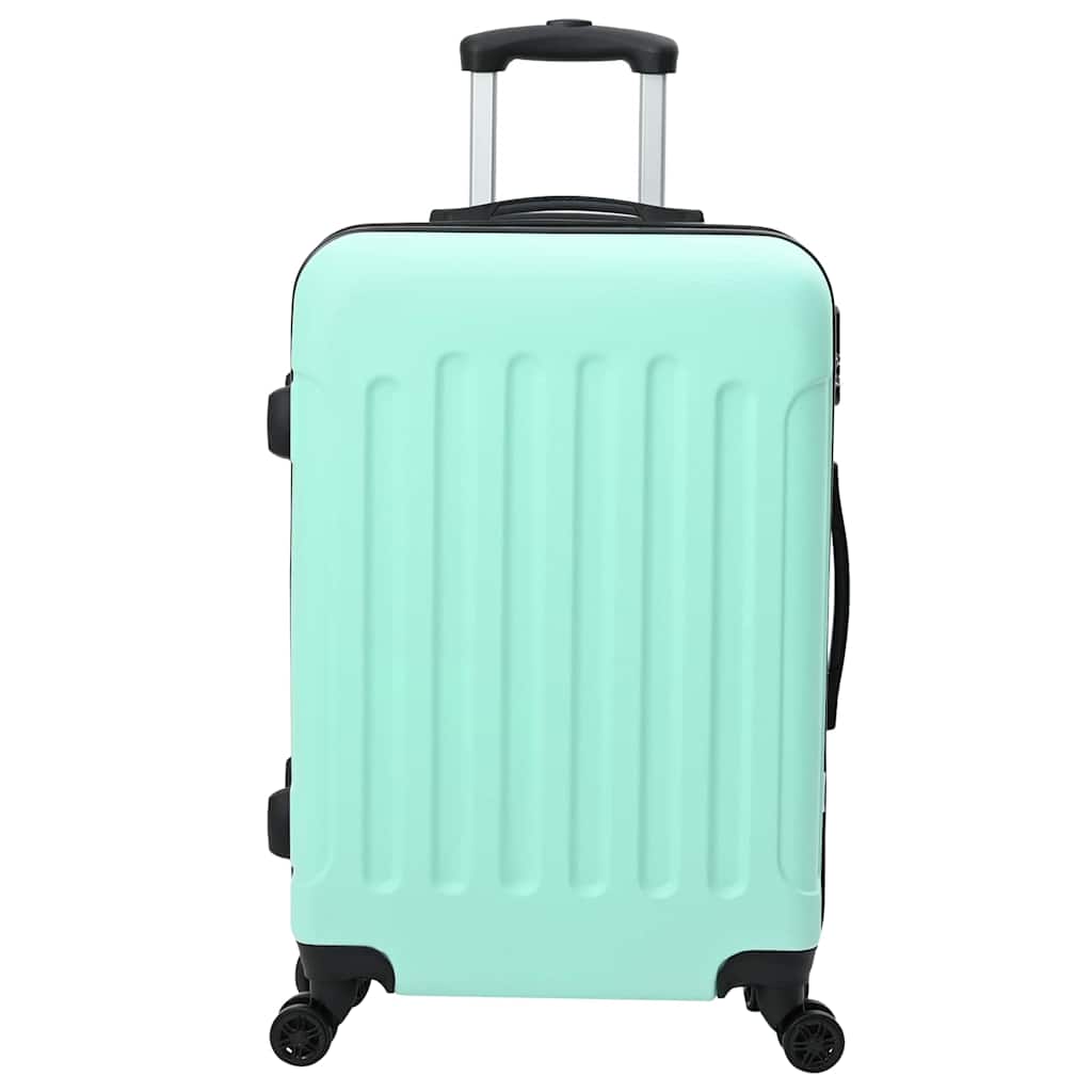 Koffert med lås 3 pcs Mintgrønn 50 x 31 x 78 cm ABS-plast