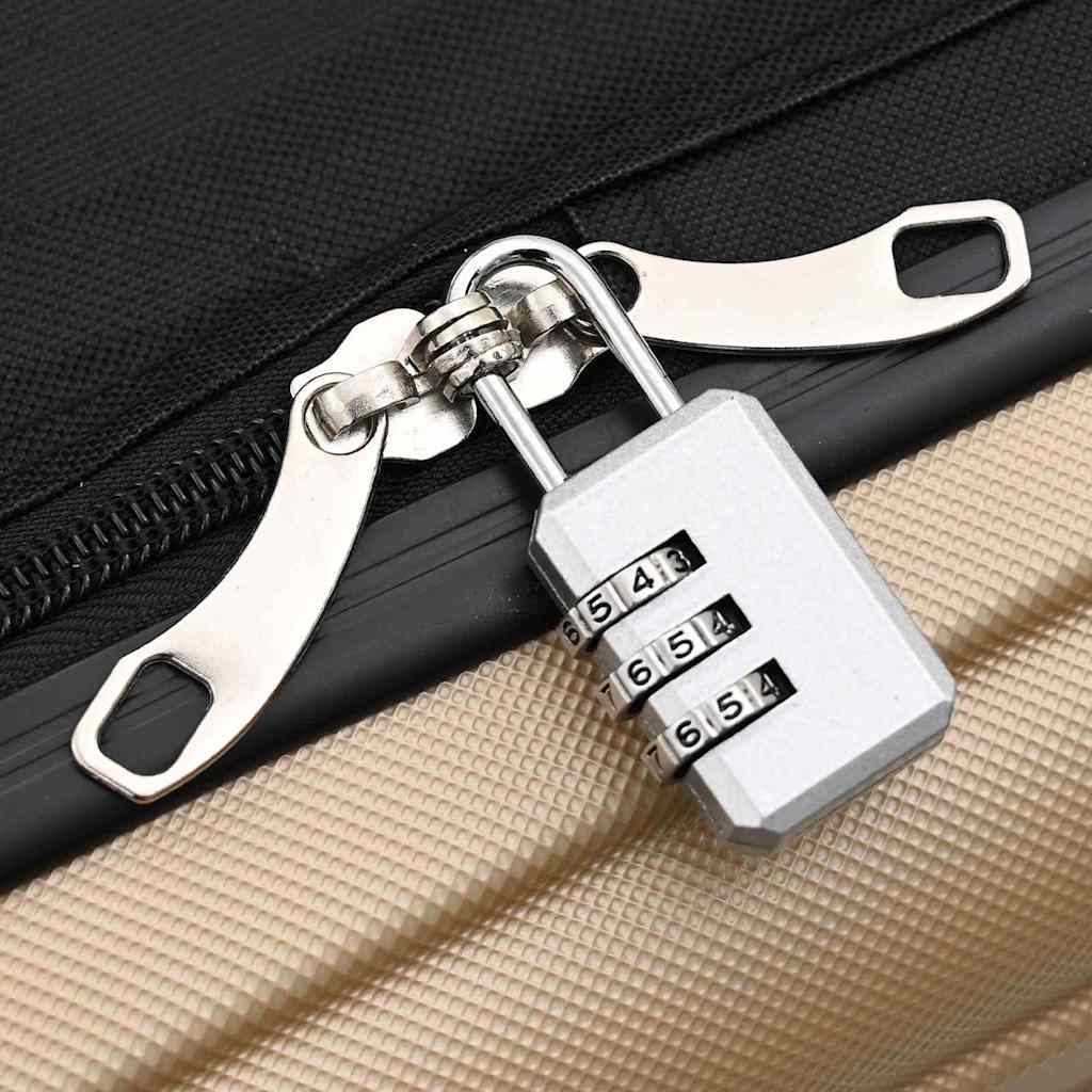 Koffert med lås champagne 43 x 27 x 66 cm ABS-plast