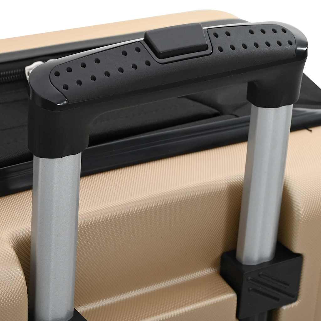 Koffert med lås champagne 43 x 27 x 66 cm ABS-plast