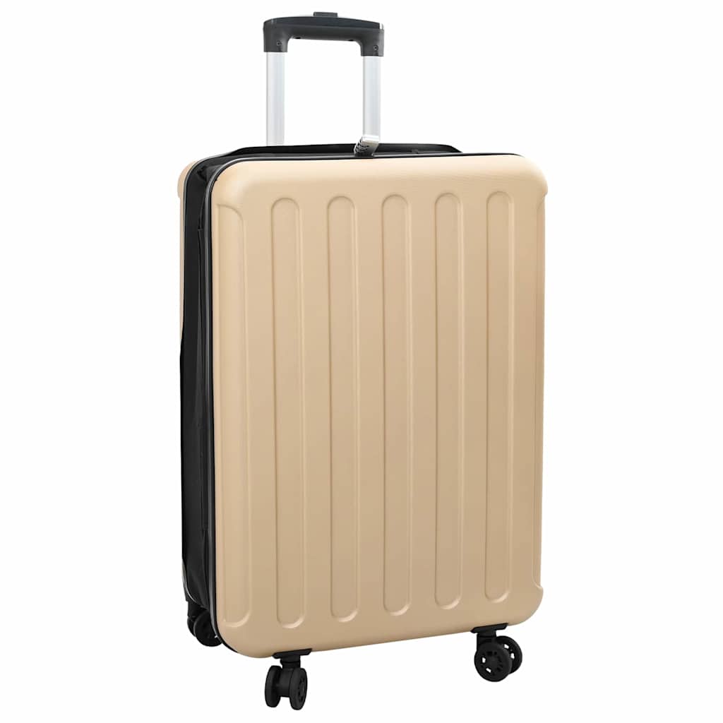 Koffert med lås champagne 43 x 27 x 66 cm ABS-plast