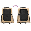 Dyrevogn 3-i-1-design sand 48x32x(57-106) cm oxfordstoff