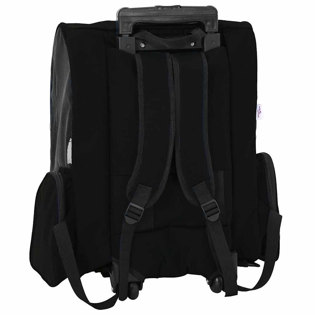 Dyrevogn 3-i-1-design svart 48x32x(57-106) cm oxfordstoff