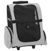 Dyrevogn 3-i-1-design grå 48x32x(57-106) cm oxfordstoff