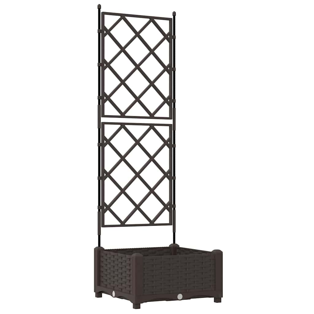 Hageblomsterpotte Brun 40 x 40 x 125,5 cm PP