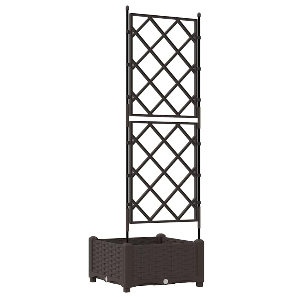 Hageblomsterpotte Brun 40 x 40 x 125,5 cm PP