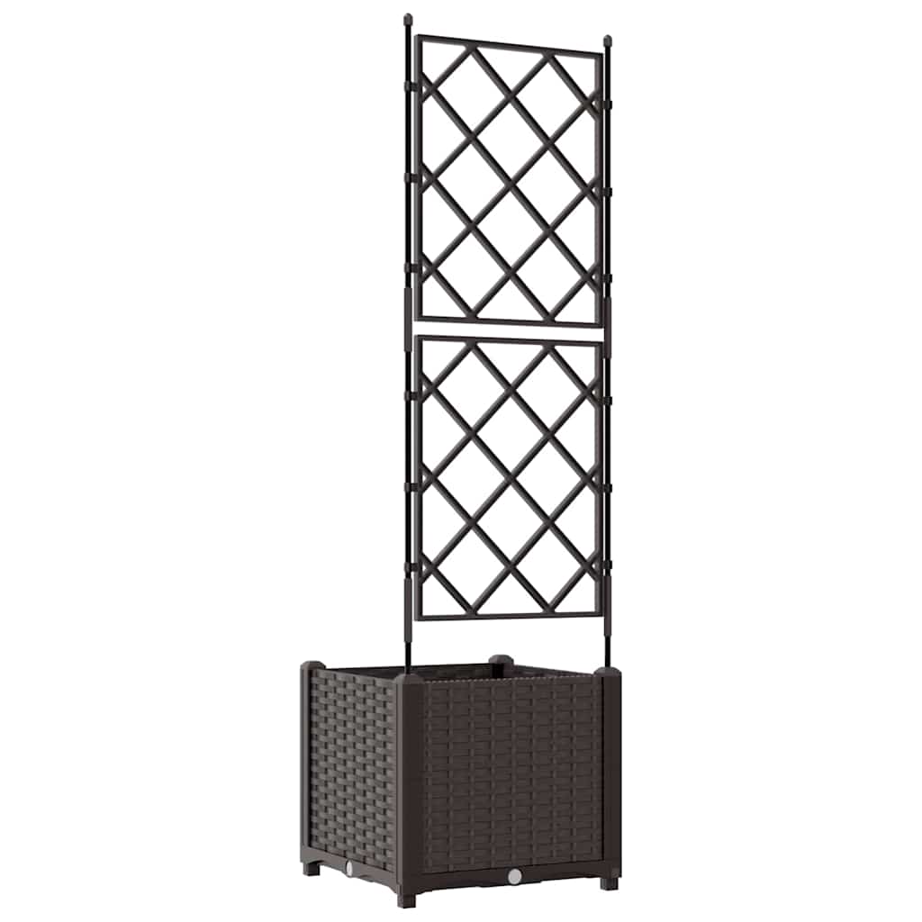 Hageblomsterpotte Brun 40 x 40 x 143 cm PP