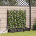 Hageblomsterpotte 3 stk. Brun 120 x 40 x 125,5 cm PP