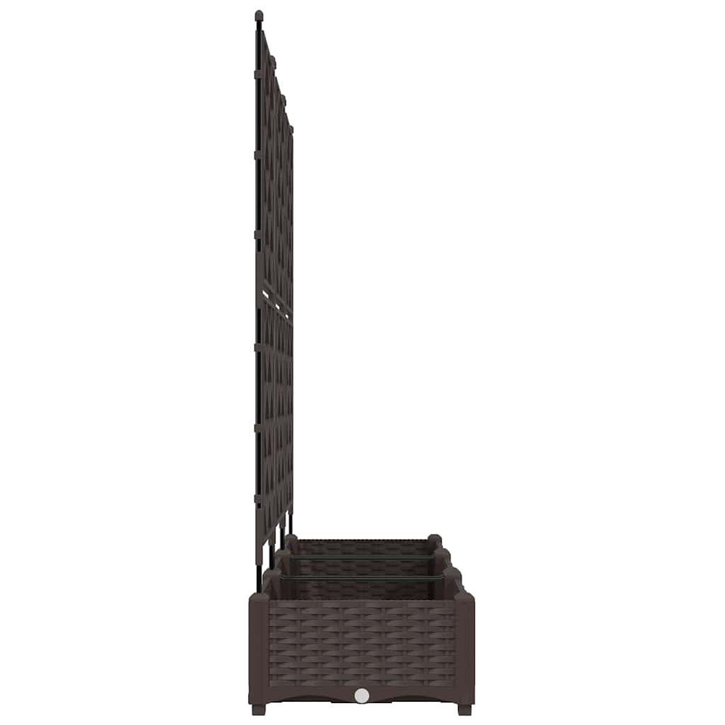 Hageblomsterpotte 3 stk. Brun 120 x 40 x 125,5 cm PP