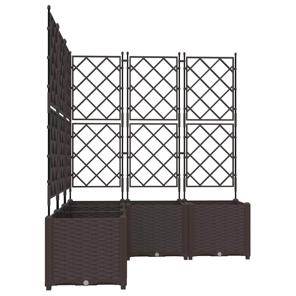 Hageblomsterpotte 5 stk. Brun 120 x 120 x 143 cm PP