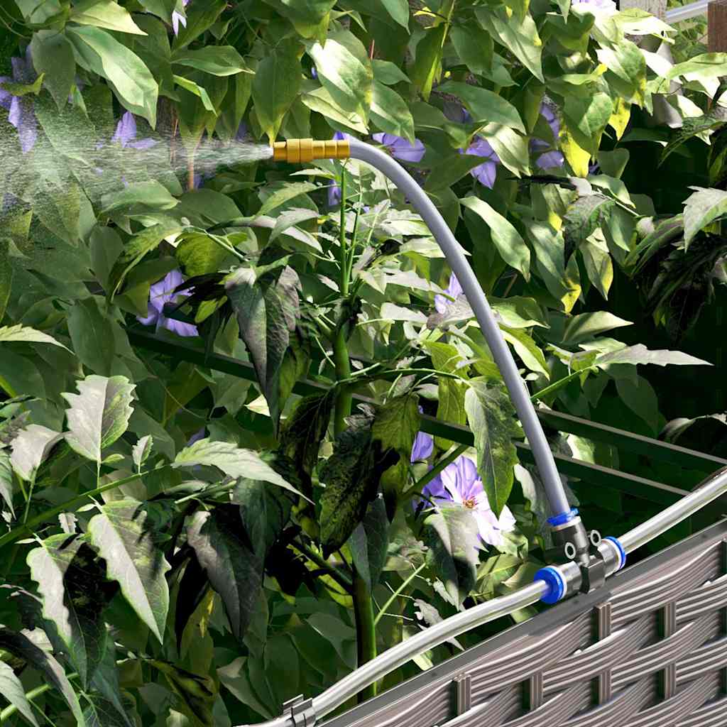 Hageblomsterpotte 2 pcs Brun 80 x 40 x 37,5 cm Plast