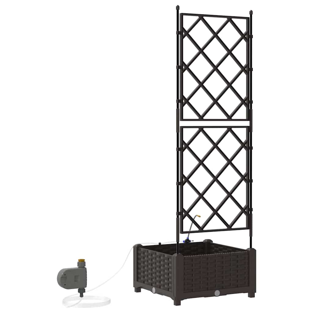 Hageblomsterpotte Brun 40 x 40 x 126 cm PP