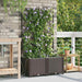Hageblomsterpotte 2 pcs Brun 80 x 40 x 142 cm Plast