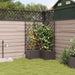 Hageblomsterpotte 3 pcs Brun 80 x 80 x 142 cm Plast