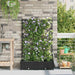 Hageblomsterpotte 2 pcs Svart 80 x 40 x 126 cm Plast