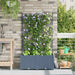 Hageblomsterpotte 2 stk. Lysegrå 80 x 40 x 143 cm PP