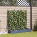 Hageblomsterpotte 3 stk. Lysegrå 120 x 40 x 125,5 cm PP