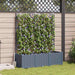 Hageblomsterpotte 3 stk. Lysegrå 120 x 40 x 143 cm PP