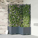 Hageblomsterpotte 3 stk. Lysegrå 80 x 80 x 143 cm PP