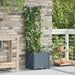 Hageblomsterpotte 2 pcs Lys Grå 40 x 40 x 142 cm Plast