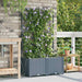 Hageblomsterpotte 2 stk. Lysegrå 80 x 40 x 142 cm PP