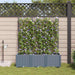 Hageblomsterpotte 3 stk. Lysegrå 120 x 40 x 142 cm PP