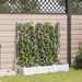Hageblomsterpotte 3 stk. Hvit 120 x 40 x 125,5 cm PP