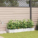 Hageblomsterpotte 4 pcs Hvit 160 x 40 x 22 cm Plast