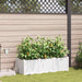 Hageblomsterpotte 3 pcs Hvit 120 x 40 x 37,5 cm Plast