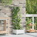 Hageblomsterpotte Hvit 40 x 40 x 126 cm PP