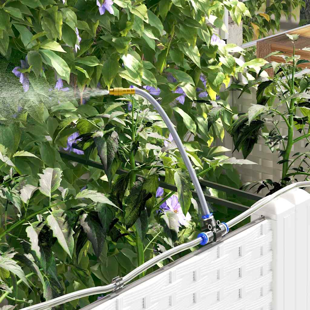 Hageblomsterpotte 5 pcs Hvit 120 x 120 x 142 cm Plast