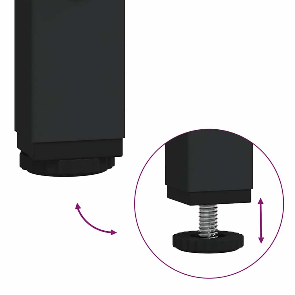skittentøyskurv 3 rom med hylle svart eik